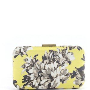 J.CREW MINAUDIÈRE CLUTCH IN PHOTO FLORAL RIPE KIWI